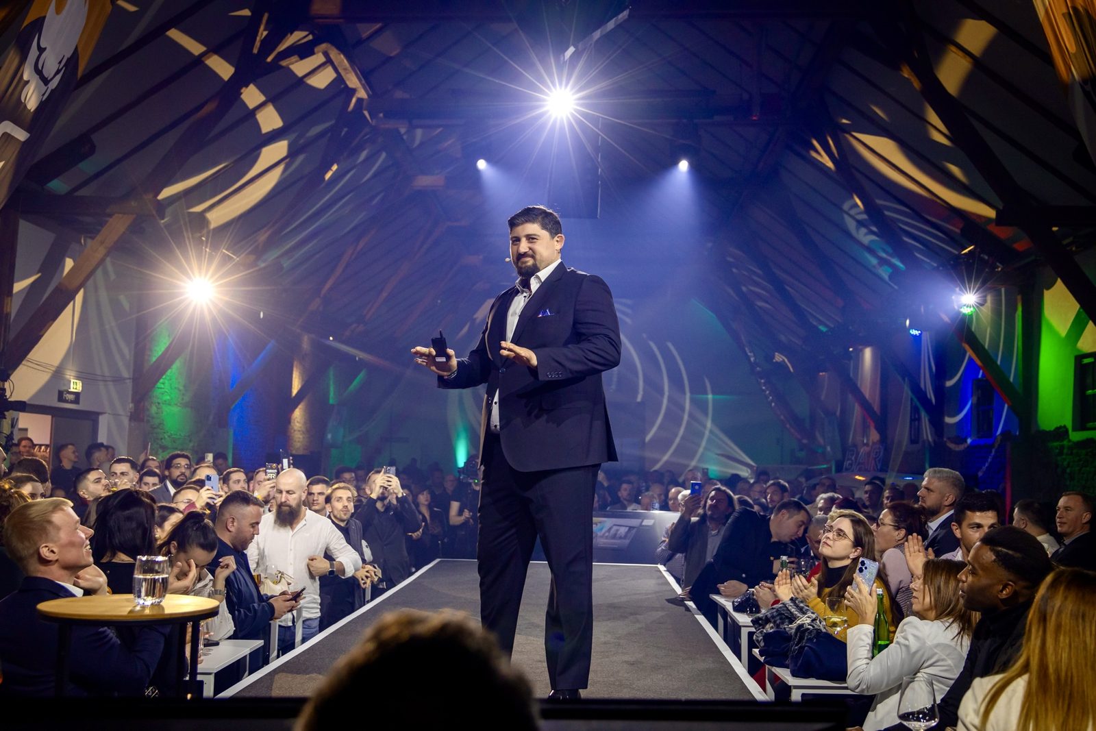On stage at Stadthalle Graz