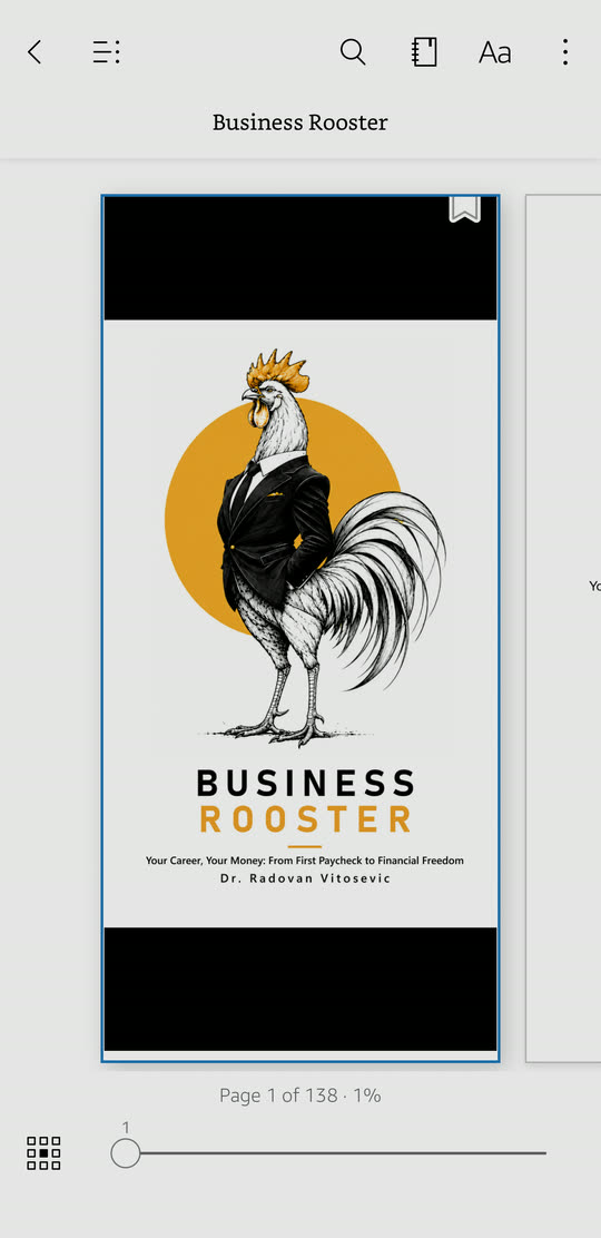 Business Rooster open in the Kindle app